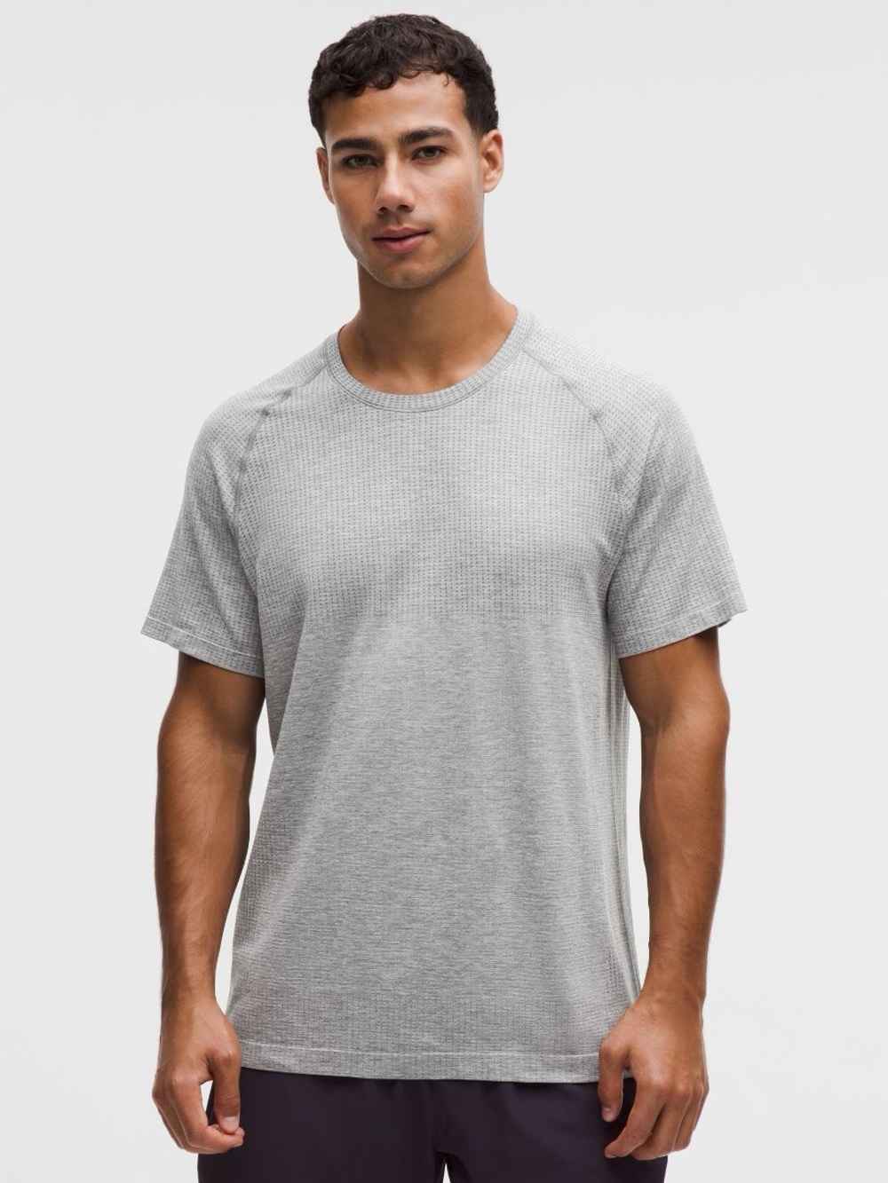 Men’s Lululemon Metal Vent Tech Short Sleeve Shirt Size XL Slate Gray White